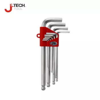 Набор шестигранных ключей Jetech, шариковый, 10 предметов, 1/16, 5/64, 3/32, 1/2, 1/8, 5/32, 3/16, 1/4, 5/16, 3/8