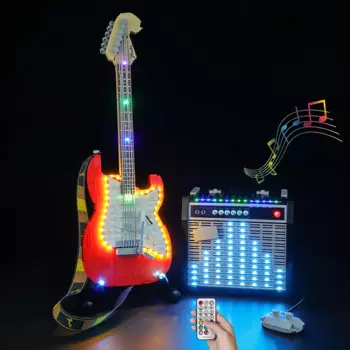 Набор со светодиодсветильник кой для 21329 идей, набор игрушек «сделай сам» для гитары «Крыло» (конструкторы в комплект не входят)