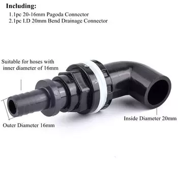Набор соединителей для аквариума SgooHan PVC