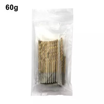 Набор спиральных сверл 50 шт., титановое покрытие, 1-3 мм