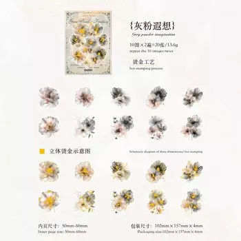 Набор стикеров Amengguo 20 шт.