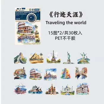 Набор стикеров Amengguo 30 шт.