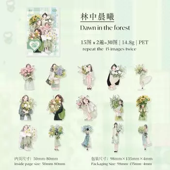 Набор стикеров Amengguo для скрапбукинга