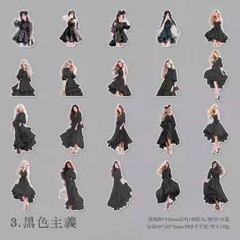 Набор стикеров Amengguo W-TZ-7746 40 шт.