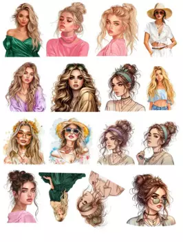 Набор стикеров BLINGIRD для скрапбукинга