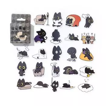 Набор стикеров Gimue с черными котами