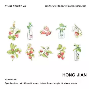 Набор стикеров Jianwu 10 шт.