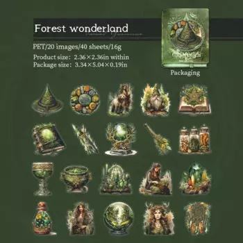 Набор стикеров JIANWU 40 листов