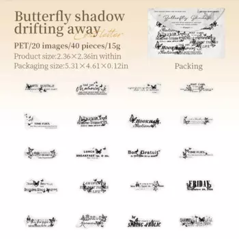 Набор стикеров Jianwu Lost Letter Series