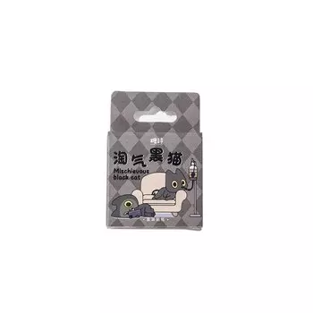 Набор стикеров Кофейный кот Mengtai