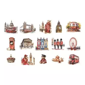 Набор стикеров London Big Ben etori life