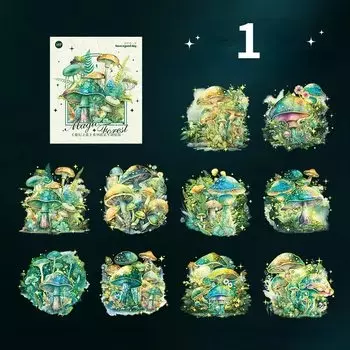 Набор стикеров Mr. Paper Красочный гриб