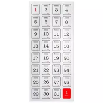 Набор стикеров с датами Pelsone