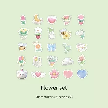 Набор стикеров VALIOSOPA "Сладкая вата", 50 шт.