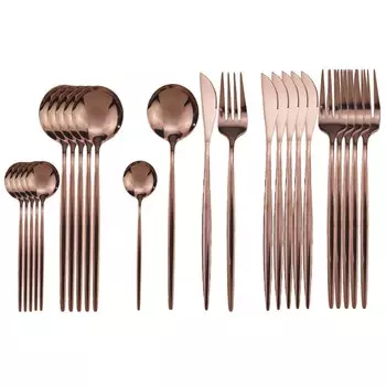 Набор столовых приборов из нержавеющей стали Green Gold, 24 шт.