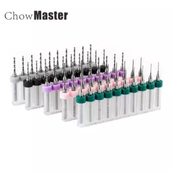Набор сверл CHOWMASTER для печатных плат из сплава вольфрама и кобальта, 10 шт.