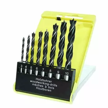 Набор сверл по дереву NIUXIANG 8 шт., 3-10 мм