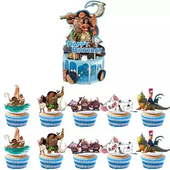 Набор топперов для капкейков Disney Moana 25 шт