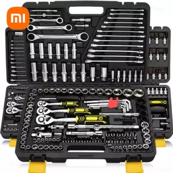 Набор торцевых гаечных ключей Xiaomi, многофункциональный инструмент с храповым механизмом и отверткой