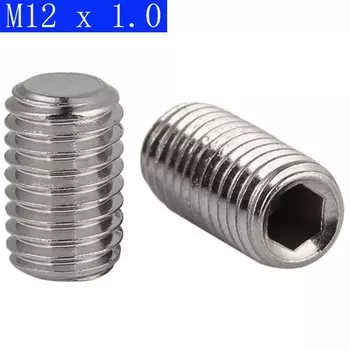 Набор установочных винтов ZHUOWEILE M12 x 1,0 мм из нержавеющей стали 304