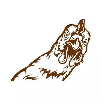 Набор виниловых наклеек с курицей Duknow