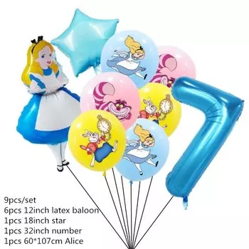 Набор воздушных шаров "Алиса в Стране Чудес" Disney 32 дюйма