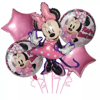5 шт. Disney Микки Маус вечерние воздушные шары Минни воздушные шары с номером детский душ украшения для дня рождения детские игрушки подарки