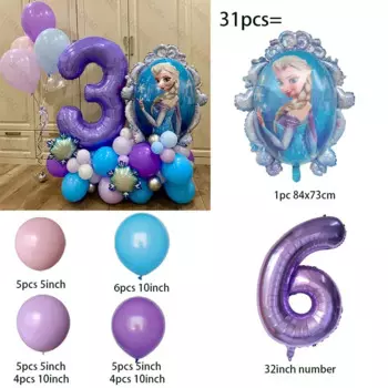 Набор воздушных шаров Frozen Эльза 31 шт.