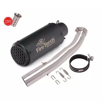 Надевается для Voge 500 Voge500 LX500AC LX500 AC 2021, выхлопная труба среднего звена мотоцикла с глушителем Escape Moto Bike DB Killer