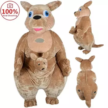 Надувной костюм-маскарадный кенгуру для взрослых и мужчин, комплект для косплея аниме, надувной карнавальный костюм животного, костюм-талисман s