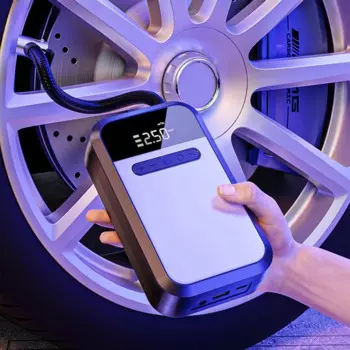 Надувной коврик, воздушный насос для кемпинга, многофункциональный, с подсветкой сокровищ, надувной насос для шин, портативный воздушный насос