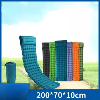 Надувной матрас для отдыха на открытом воздухе, Надувной Спальный Коврик для кемпинга 40D, с нейлоновым покрытием, из ТПУ, эргономичное портативное кресло, Пляжное Кресло