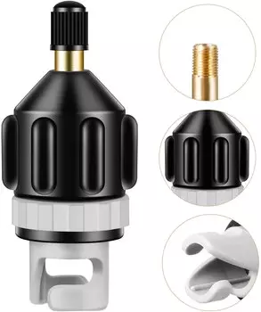 Надувной насос для лодки, Универсальный воздушный клапан, надувная доска, конвертер с 4 насадками для серфинга, матрас, воздушный матрас