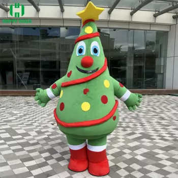Надувной стиль, талисман для рекламы, Рождество, Хэллоуин, взрослый пушистый костюм, карнавальный костюм, растение