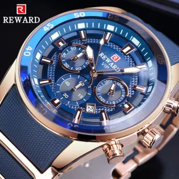 Наградные многофункциональные часы с синим циферблатом, силиконовый стальной ремешок, модные повседневные спортивные мужские армейские военные часы 2020, кварцевые мужские часы Relogio