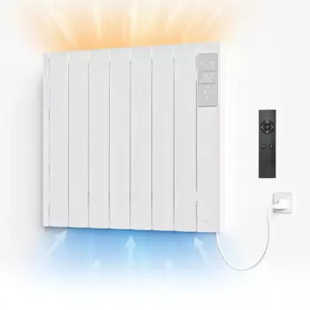 Нагреватель-Настенный панельный обогреватель-Электрический обогреватель для внутреннего использования, тихая безвентиляторная конструкция, энергоэффективное отопление с R