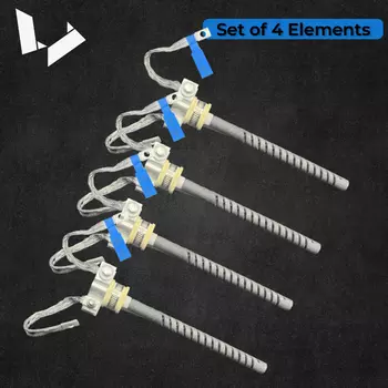 Детали для духовки — упаковка из 2 нагревательных элементов типа SCR Нагревательные стержни Sic для спекальной печи Nabertherm LHTCT 01/16 LHTCT 03/16