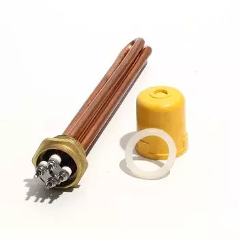 Нагревательный элемент Lujinxun, детали для электрического водонагревателя, медный DN25 (1 дюйм), резьба 3 кВт/6 кВт/9 кВт/12 кВт, 220 В, 200 мм/250 мм/300 мм/350 мм