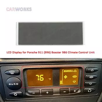 Нагреватель переменного тока, температура климат-контроля, ЖК-дисплей для Porsche 911 (996) Boxster 986, замена ЖК-экрана