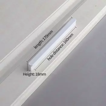 NAIERDI белые ручки для шкафов из алюминия 800-1200 мм