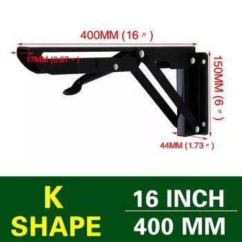 NAIERDI металлические складные угловые кронштейны 8-20 дюймов