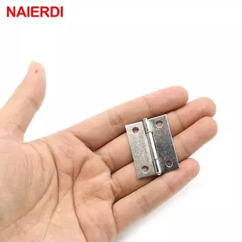 НАИЕРДИ Петли для шкафов 10 шт., серебристые, нержавеющая сталь