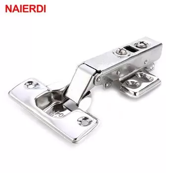 NAIERDI петли серии C, гидравлические петли из нержавеющей стали, Буфер Заслонки для дверцы шкафа, мебельная фурнитура