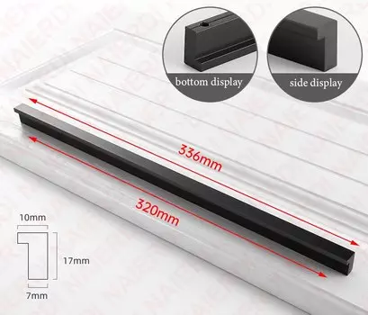 NAIERDI Т-образные длинные ручки для шкафа, черное золото, алюминиевый сплав, ручки для кухонного шкафа, мебельные ручки, ручки для ящиков, фурнитура