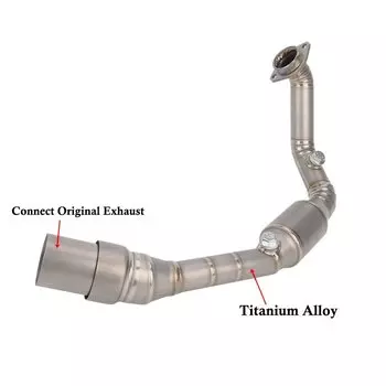 Накладка для KTM DUKE 390 250 390 Adventurer 2024, выхлопные системы мотоцикла, передняя соединительная труба из титанового сплава, оригинальный глушитель