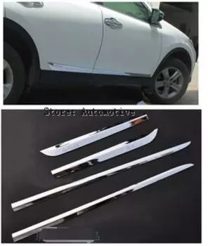 Накладка на боковую дверь кузова из нержавеющей стали для Toyota RAV4 2014 2015 2016 2017