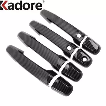 Накладка на боковую дверную ручку автомобиля для Mitsubishi Pajero/Montero/Shogun sport 2019-2022 2023 2024 2025 аксессуары из углеродного волокна