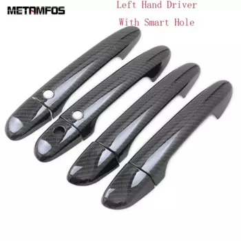 Накладка на боковую дверную ручку для Mazda CX-5 CX5 KF 2017-2022 2023 2024, защитная наклейка из углеродного волокна, аксессуары для стайлинга автомобилей