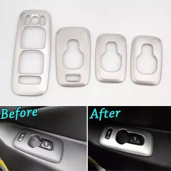 Накладка на дверь и окно автомобиля из нержавеющей стали для Volvo XC90 2002 2003 2004 2005 2006