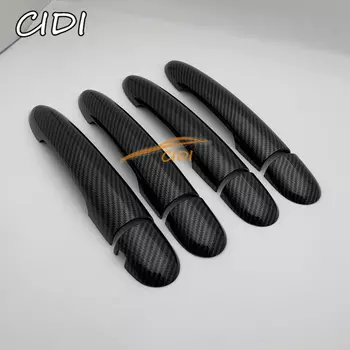 Накладка на дверную ручку из АБС-карбона для Renault Koleos, Samsung QM5, I, MK1, 2008, 2009, 2010, 2011, 2012, 2013, 2014, 2015